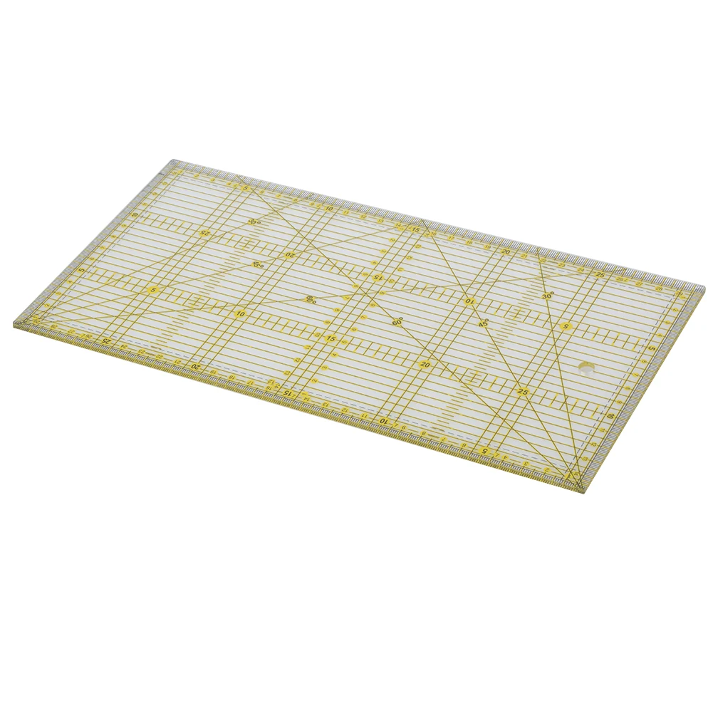 

Clear Acrylic Quilt Ruler 30 X 15 cm Patchwork Acrylic Rulers Sewing Rulers Arts Crafts Multifunction DIY Hand Sewing Accessory