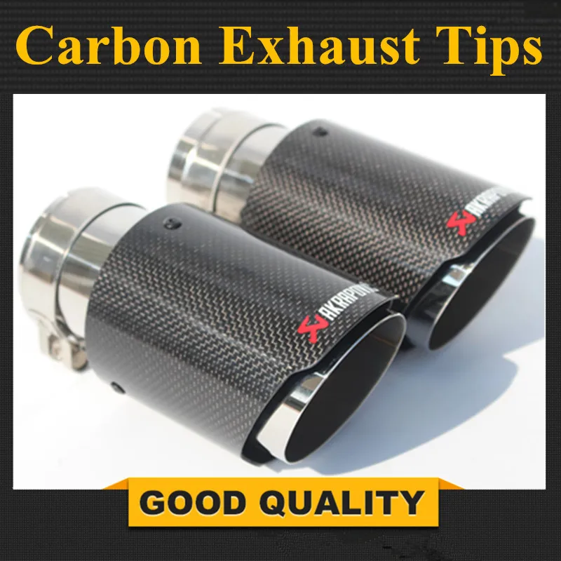 

Inlet 2.5" Outlet 3.5" Stainless car glossy Carbon Fiber Car Exhaust Tip tailpipe car-styling exhaust car muffler tip Akrapovic