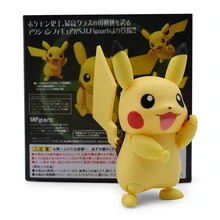 Buy 10cm Pikachu Anime Doll Collection Action Figure Toys Pocket GO Pikachus PVC Collectibal Model Toy For Children Characters Gift Free Shipping