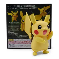 10 см Пикачу аниме Кукла Коллекция Фигурки игрушки карманные GO Pikachus ПВХ Коллекционная модель игрушки для детей персонажи подарок