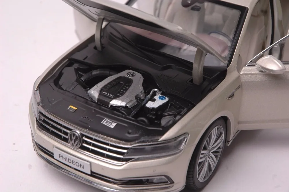 1:18 литья под давлением модели для Volkswagen VW phideon 2016 Золото Проба игрушечный автомобиль миниатюрный коллекция подарок