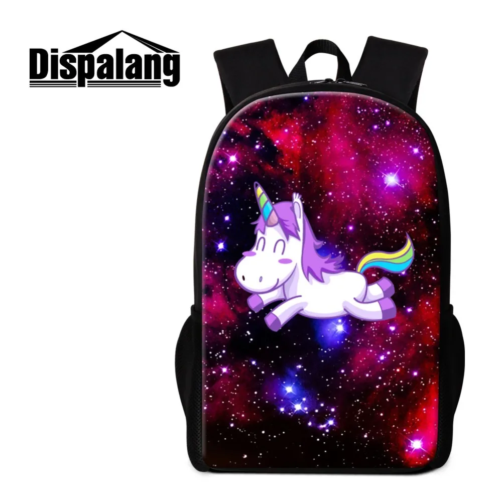 

Dispalang Unicorn School Backpack Patterns Galaxy Designer Bookbag Boys Day Pack Girls Shoulder Back Pack Cute Satchel Children