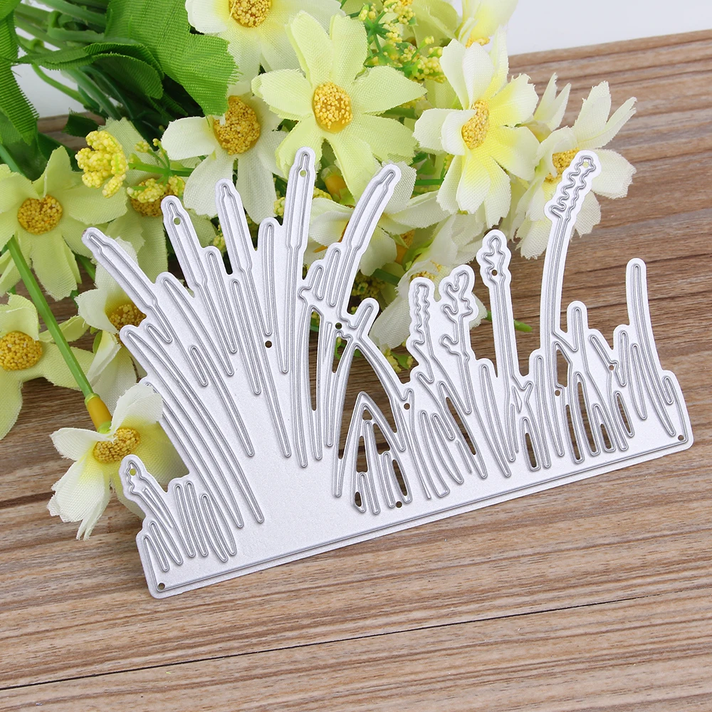 Craft Metal Cutting Dies Cut Dies Mold Three Style Grass Set Scrapbook Paper Craft Knife Mould Blade Punch Stencils Dies Cutting