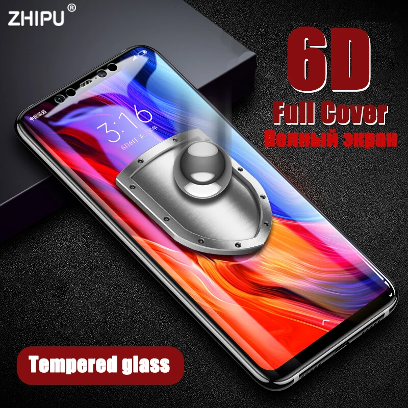 6D закаленное стекло для Xiaomi Mi 8 Mi8 SE полное покрытие изогнутая защитная пленка на