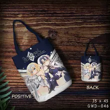 IVYYE судьба Мода Аниме складной холст повседневная хозяйственная сумка сумки на плечо индивидуальные сумки Tote леди для девочек; Новинка