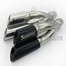 Universal 38-51MM Laser Scorpio Motorcycle Motocross Scooter Akrapovic Exhaust Pipe Muffler for CBR600 CBR1000 Z750 800 ninja250
