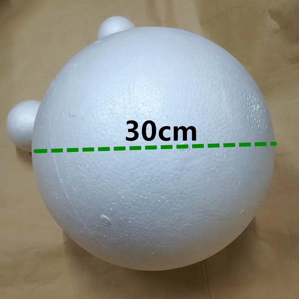 Palline di schiuma modellanti bianche disponibili da 1cm a 30cm palline di  polistirolo espanso artigianali palline rotonde di schiuma decorativa 80mm  3.15 pollici - AliExpress