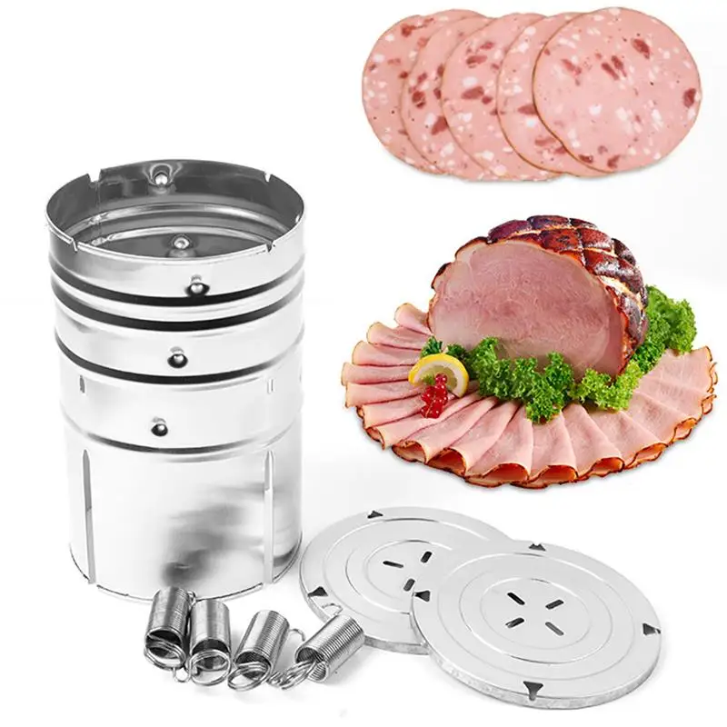 

Round Shape Ham Maker Stainless Steel Ham Press Maker Machine Seafood Meat Poultry Tools Kitchen Cooking Tools For Party