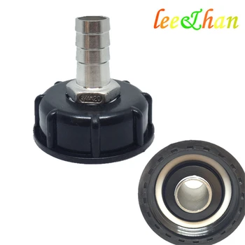 

1000L IBC tank fittings valves stainless steel adapter convert S60*6 2inch buttress to 3/4inch hose tail 19mm hose shank
