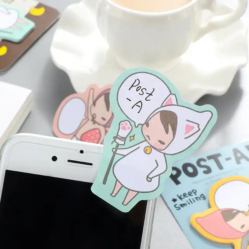 4 шт. cute Little red riding девушка капюшон блокнот бумаги заметки канцелярские papeleria