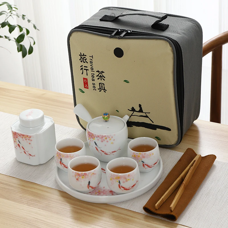  TANGPIN ceramic tea sets handpainted kung fu tea sets teapot gaiwan teacups portable travel office 
