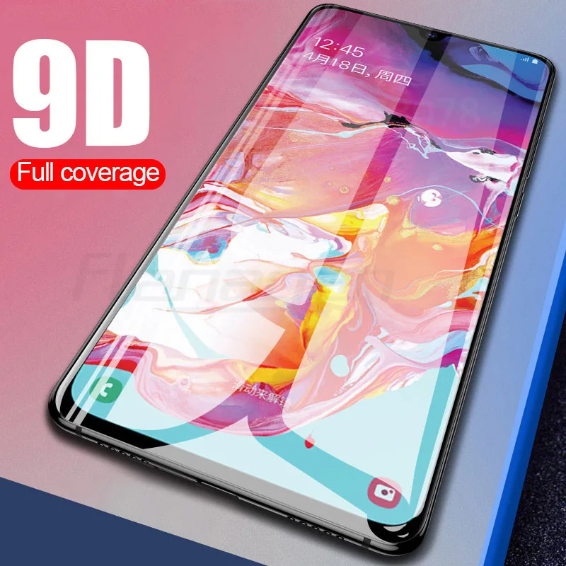 

9D Full Cover Protective Glass On The For Samsung Galaxy A30 A50 A10 Screen Protector For Samsung M10 M20 M30 Protective Glass