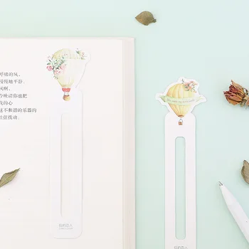 

6 set/Lot korean style wedding gift page holder memo note Hot air balloon bookmarks Stationery School supplies FC394