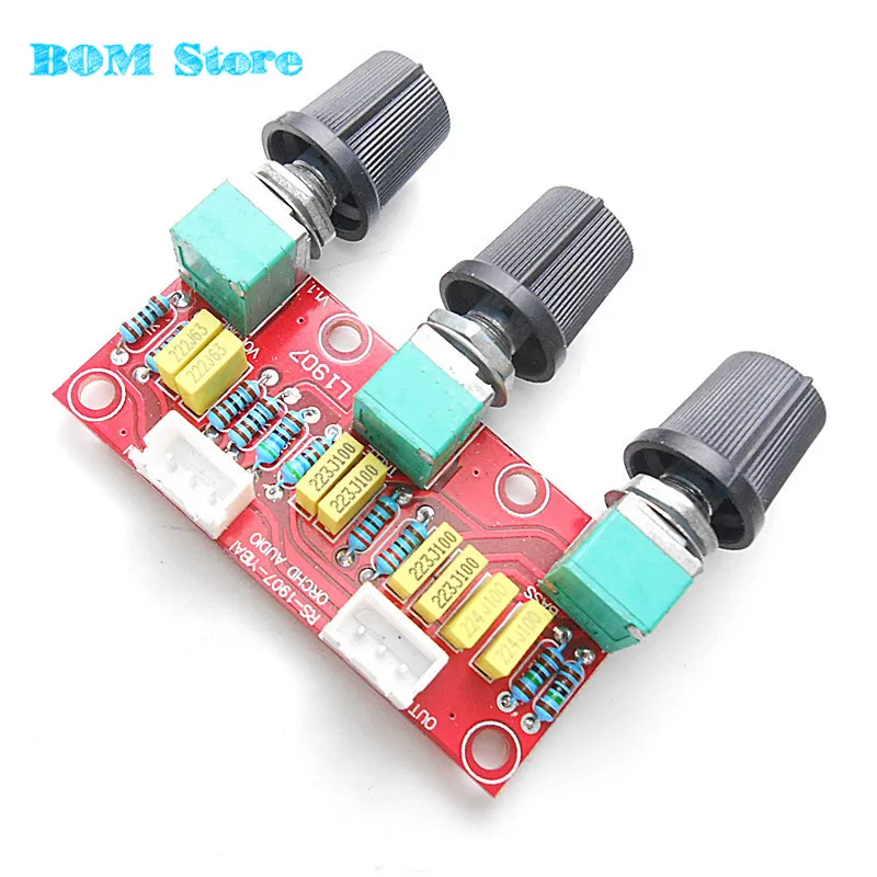 1PCS HIFI Amplifier Passive Tone Board Bass Treble Volume Control Preamp Board