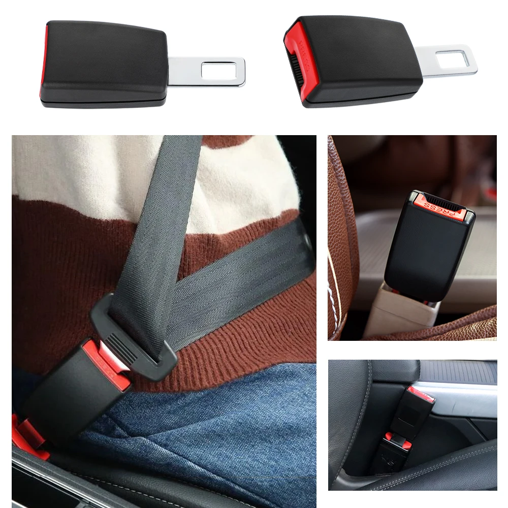 Black, 4 Packs Seat Belt Extenders Seatbelt Buckle Extensions for Obese Men Pregnant Women Child Safety Seats
