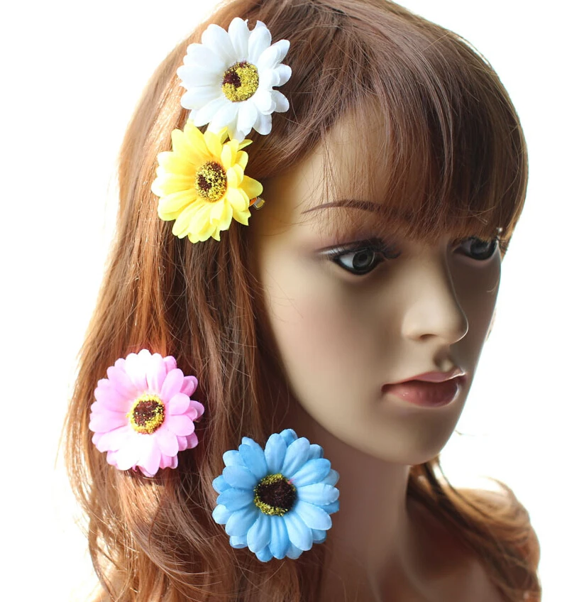 

Bohemia Sunflower Hair Clips Hairpins for Women Beach flowers beach hairwear Hair Accessories for wedding bride hairbands