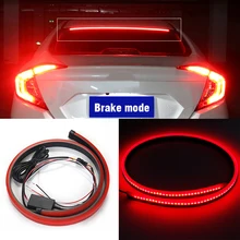 12 v Universale Luce Rossa Lampeggiante Auto Terza Luce di Stop a led Luce bar Installare su auto posteriore finestra di Arresto Del Segnale di lampada led