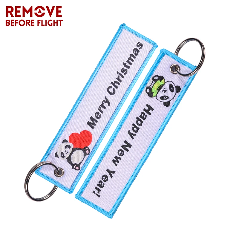 

1PC Remove Before Flight Keychain Merry Christmas Keychains Fashionable Woven Key Fobs Jewelry for Biker Lovers Motorcycle Tags