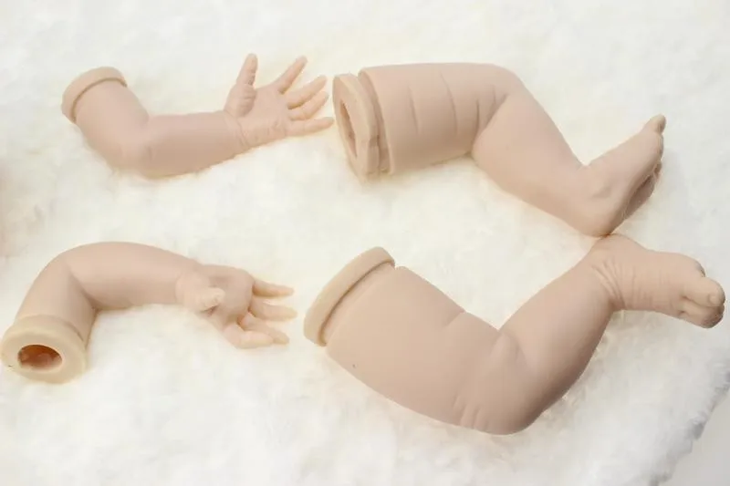 Новое поступление 20 ''аксессуары для куклы реборн одна голова, 2 руки, 2 ноги в одной посылка Горячая куклы аксессуары для DIY кукла реборн