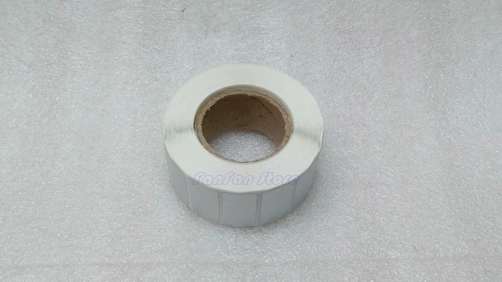Silver PET Label Sticker 30*15mm 1300 Pieces Matte Silver PET Sticker Waterproof Tearproof Oilproof Barcode Label
