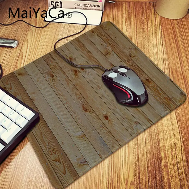 MaiYaCa дизайн с изображением коричневого деревянного зерна Ноутбук игровой коврик для мыши Мышь коврик резиновый, большого размера игра Мышь pad ваш жена подруга подарок