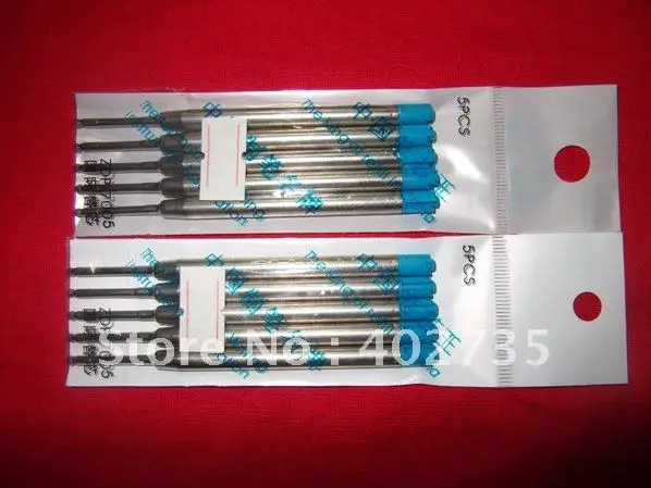 

Wholesale 200 pcs Ballpoint pen refills, Park Style, BLUE, FREESHIP,STANDARD,