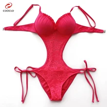 Cooclo цельный купальник пуш-ап женский Монокини Купальный костюм высокое качество летняя пляжная одежда Maillot De Bain Femme купальники