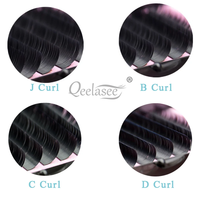 Qeelasee 4 шт./лот норковые Индивидуальные ресницы для наращивания натуральные ресницы для макияжа ресницы «maquiagem» cilios корейский материал