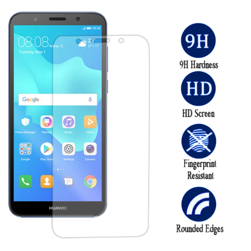 2 шт. Защитное стекло для huawei y3 2018 huawie y9 y5 prime закаленное безопасности huavei y 3 5 9