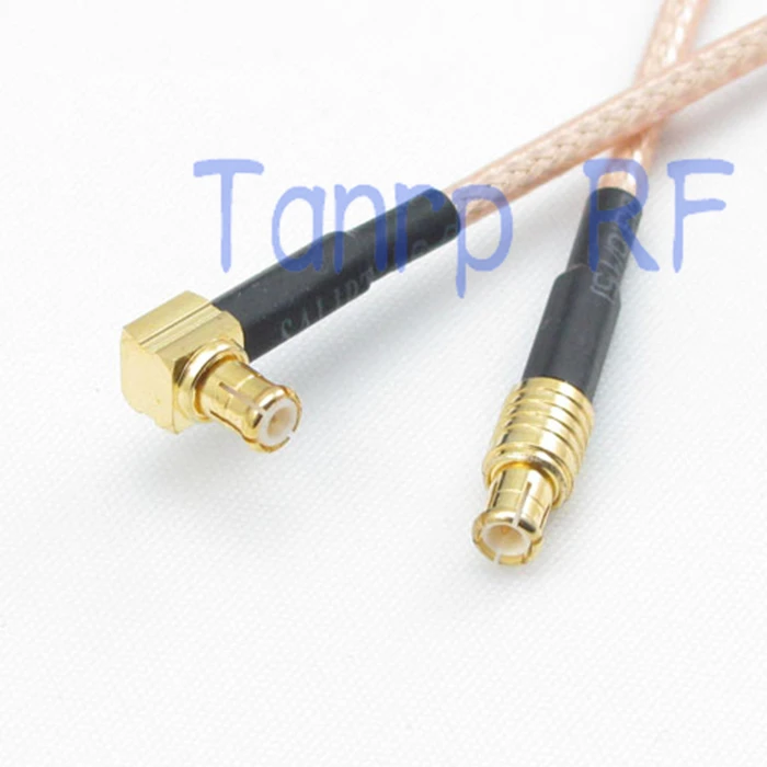 

50CM Pigtail coaxial jumper cable RG316 extension cord 20in MCX male to MCX male plug right angle RF adapter connector