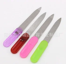 

by dhl or ems 2000pcs Mini Steel Functional Nail File Cleaner Charp End for Dust Remover Nail Art Manicure tool Gift 2018