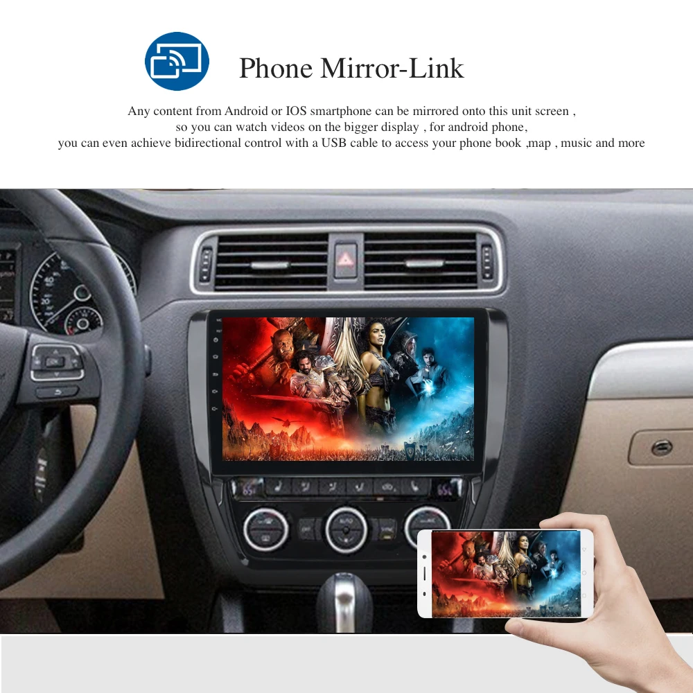 Автомобильный аудио gps для VW Jetta 2012 2013 Мультимедиа Android радио 10," Полный сенсорный экран стерео NAVI 4G wifi RDS USB