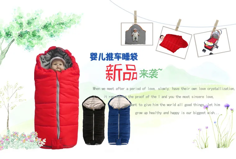 Зимний флисовый теплый спальный мешок для новорожденных, конверт Пеленка, спальный мешок для детской коляски 0-18 месяцев