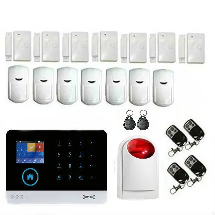 YobangSecurity APP GSM 2.4G WIFI Alarm System Wireless Security Smart GPRS Home Burglar Security System with Wireless Siren