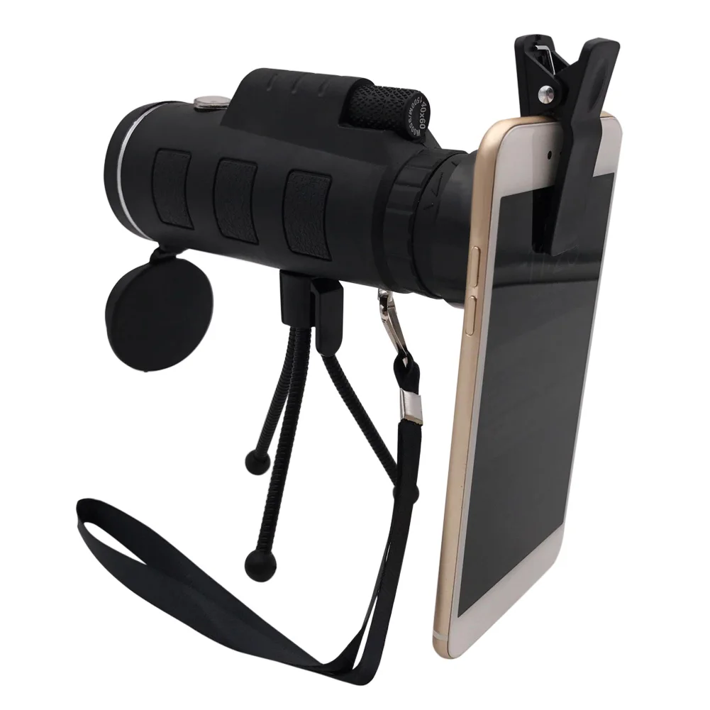 Outdoor Hunting 40x60HD Vision Zoom Mini Monocular Single Telescopes Military Monoculars Binocular Camera Lens Telescope
