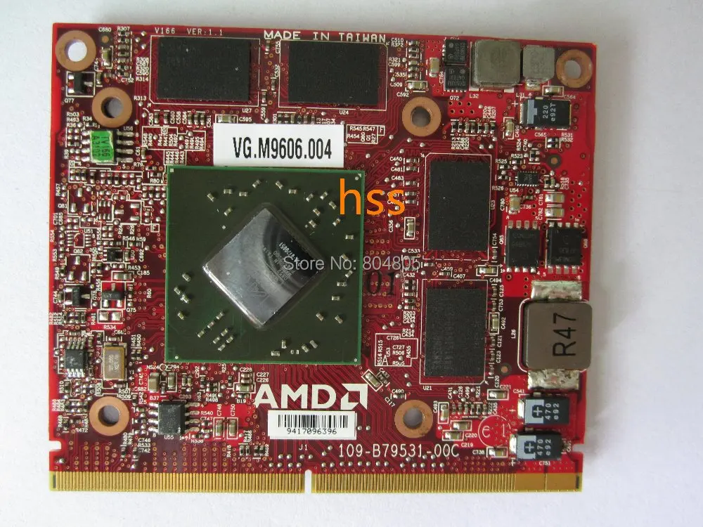  HD 4670 VG.M9606.004 DDR3 1GB MXM III M96-XT A Video VGA  100% fully tested 