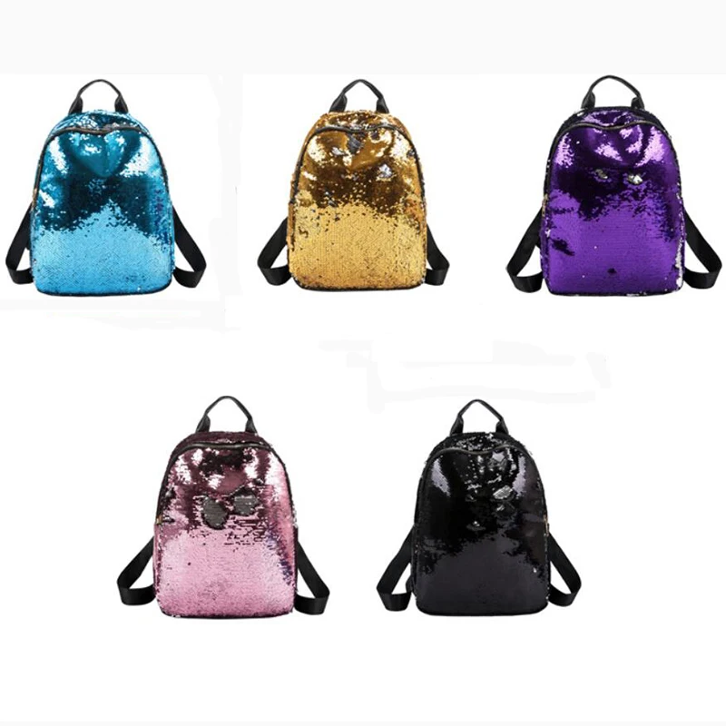 Блестящий женский рюкзак с блестками, рюкзак для девочек-подростков, Модный женский рюкзак золотого и черного цвета, школьная сумка с блестками, Повседневная дорожная сумка