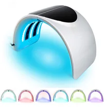 LED Facial Mask & Neck 7 Color Light Photon Acne Treatment PDT Skin Rejuvenation Anti Acne Wrinkle Removal Therapy Beauty Salon