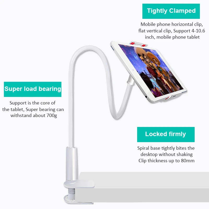 Tablet Stand Holder Flexible Desktop Phone Support For iPad Samsung Mi Pad 4 Xiaomi For iPhone Lazy