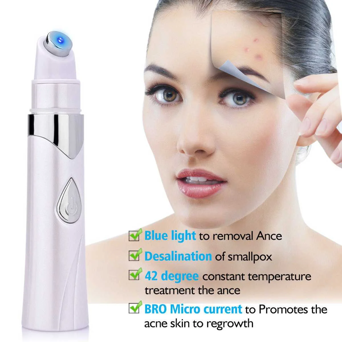 

Medical Blue Light Therapy Acne Laser Pen Face Skin Care Tools Skin Tightening Wrinkle Acne Soft Scar Remover Beauty Device