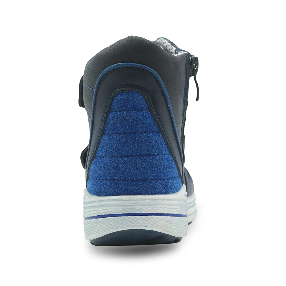 Apakowa/Осенняя детская обувь для мальчиков из искусственной кожи г. Ботильоны на молнии для малышей, детская спортивная обувь для мальчиков, евро 27-32