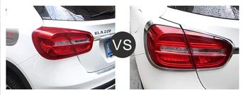 

4pcs Rear Tail Light Lamp Cover Trim For Mercedes Benz GLA X156 2014 2015
