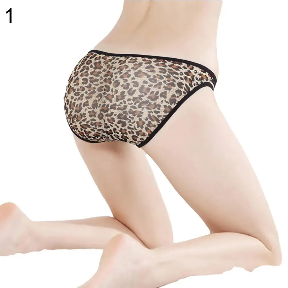 

Sexy Leopard Female Intimates Underpants Camouflage Butterfly Strappy Bandage Briefs Women Erotic Lace Underwear Interior