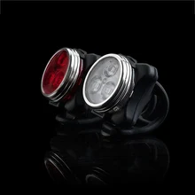 Mildness Bicycle taillight USB LED rechargeable mountain bike waterproof light, 4 kinds light emitting warning lights