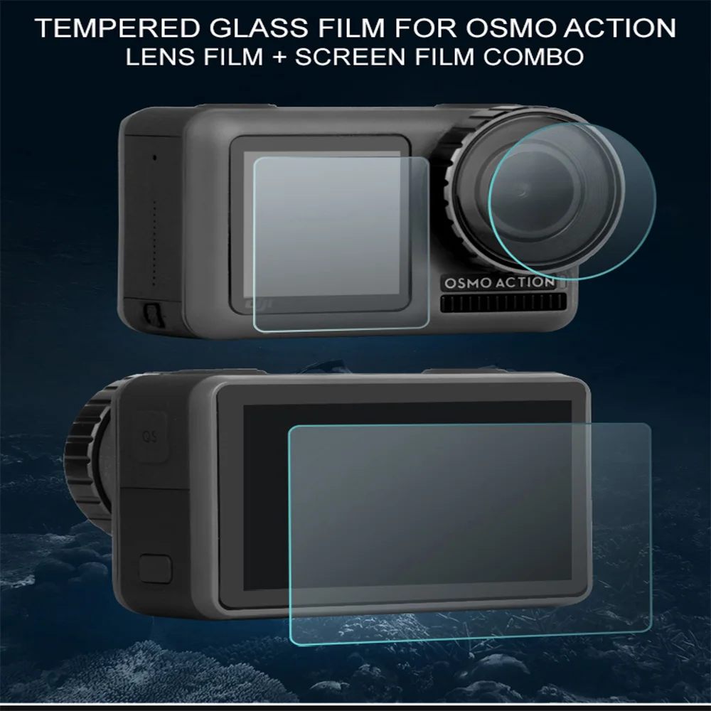 

Screen Film Camera Lens Protective Film Accessory for DJI OSMO Action Gimbal 4K Video PFS Phone Protector