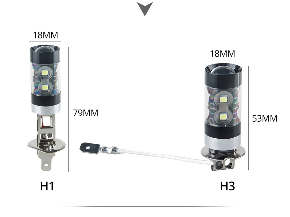 Led H7 H11 H8 H9 Car Lamp Bulbs 1200LM 9005 Hb3 9006 Hb4 Passing Light 12V H1 H3 H10 PSX24W 6000k 8000k Led Fog Lights DRL Bulb (16)