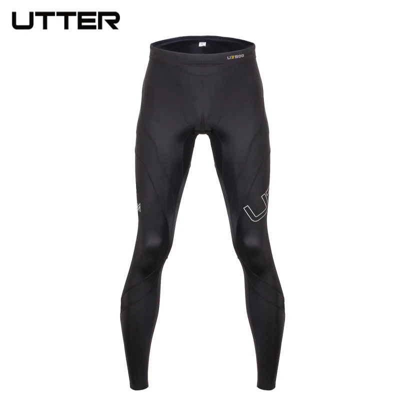 UTTER J13 Men Black Compression Pants Sports Running Tights Jogging Leggings Fitness Gym Clothing Tights for Fitness Sportswear