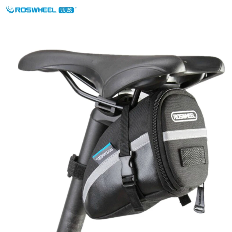 ROSWHEEL Waterproof Cycling Seat Pouch Bicycle Tail Rear Storage Bike
