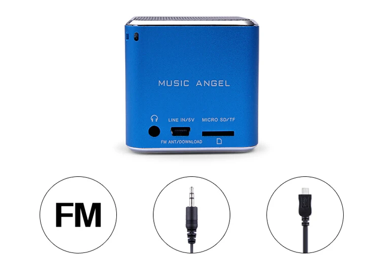 Оригинальная музыкальная мини Колонка Angel ANGEL FM SD для MP3 телефона ПК|Портативные