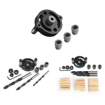 

Vertical Pocket Hole Jig Kit 6/8/10mm Wood Dowelling Self Centering Drill